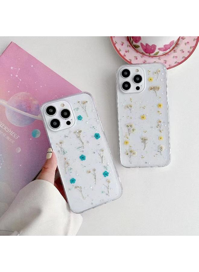 S-TOP Case For iPhone 15 Plus Gypsophila Flowers Pattern TPU Protective Phone Case - Image 5