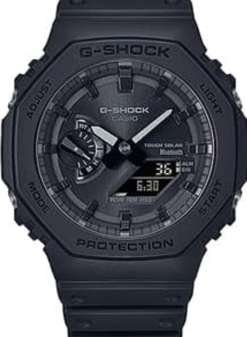 CASIO ساعة يد أنالوج بلس رقمية مستديرة مع حزام من الراتنج GA-B2100-1A1DR - Image 2