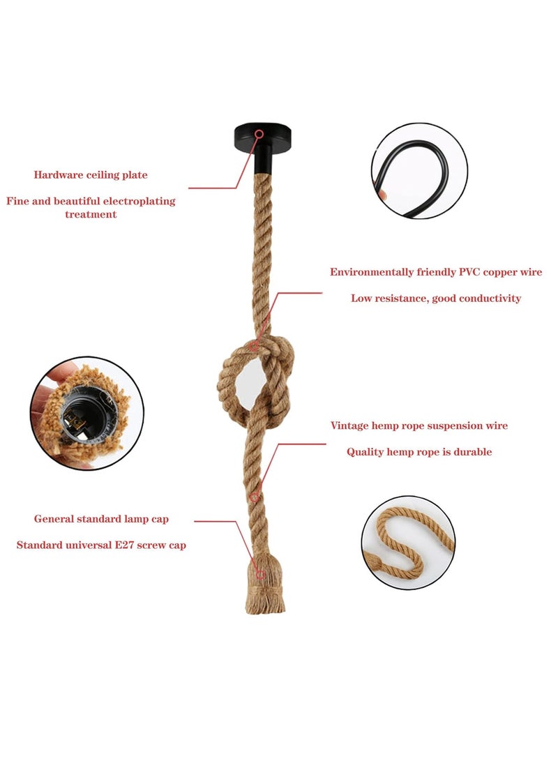 Next Life 3pack Single Head Rope Pendant Light for Bedroom, Restaurant Cafe Decoration 1meter long - Image 5