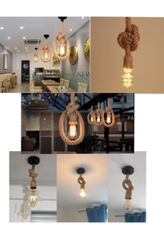 Next Life 3pack Single Head Rope Pendant Light for Bedroom, Restaurant Cafe Decoration 1meter long  - Image 3