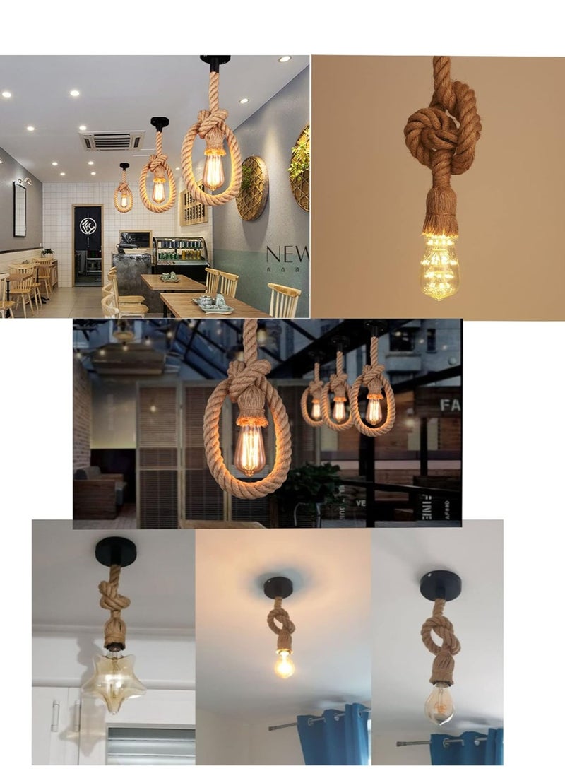 Next Life 3pack Single Head Rope Pendant Light for Bedroom, Restaurant Cafe Decoration 1meter long - Image 3