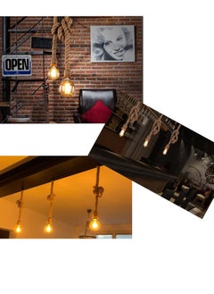 Next Life 3pack Single Head Rope Pendant Light for Bedroom, Restaurant Cafe Decoration 1meter long  - Image 2