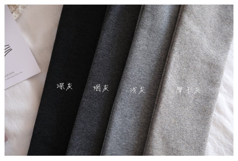Oatmeal Leggings Cashmere Fleece Thick Cotton Vertical Grain Winter Morandi Pantyhose Foot - Image 1