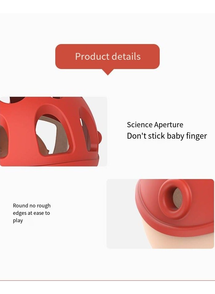 أطفال الهوغوز مقابض ألعاب الأطفال، تيثير السيليكون المرح، موسيقى طحن أسنان الأطفال بالصوت (0 سنة) - Image 4