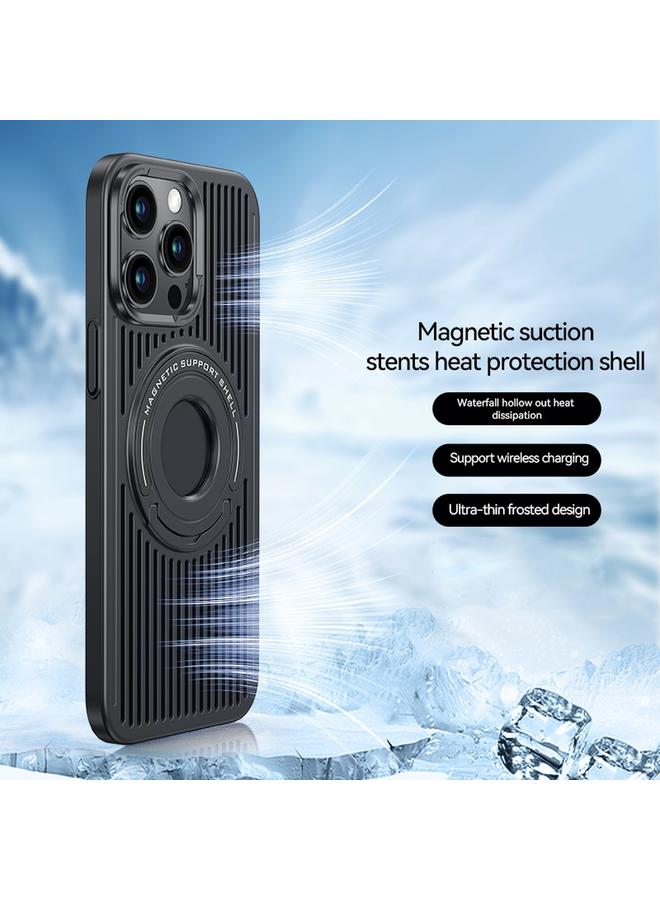 S-TOP Case For iPhone 13 Pro Max Cooling MagSafe Magnetic Ring Holder Phone Case - Image 2