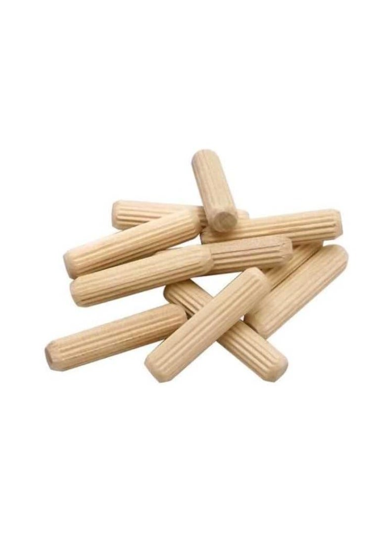 KNP KNP 200 Pcs Wooden Dowel Pins (10 x 50 mm) are precision-cut, high-quality hardwood dowels designed for furniture assembly, woodworking, and DIY projects. - Image 1