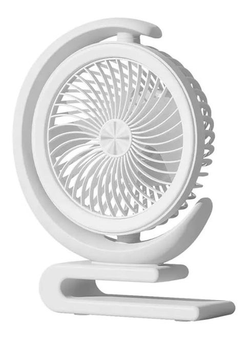 Powerful Cooling Fan Modern Design Rechargeable 3 speed Adjustable Fan With Light