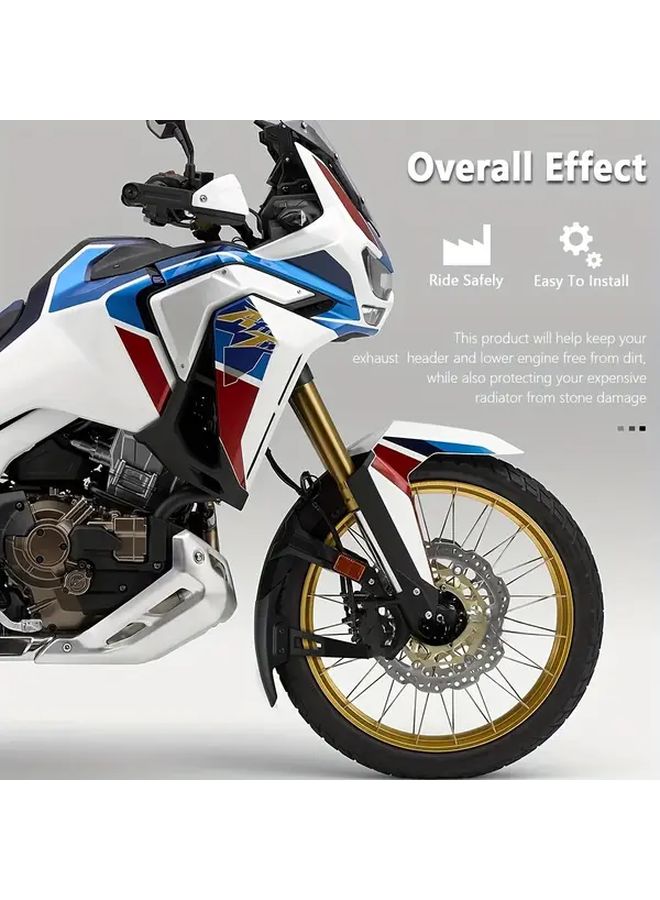 Motorcycle Front Wheel Mudguard Fender Extension Cover Black For Honda Africa Twin Adventure Sports 1000L 1100L - Image 4