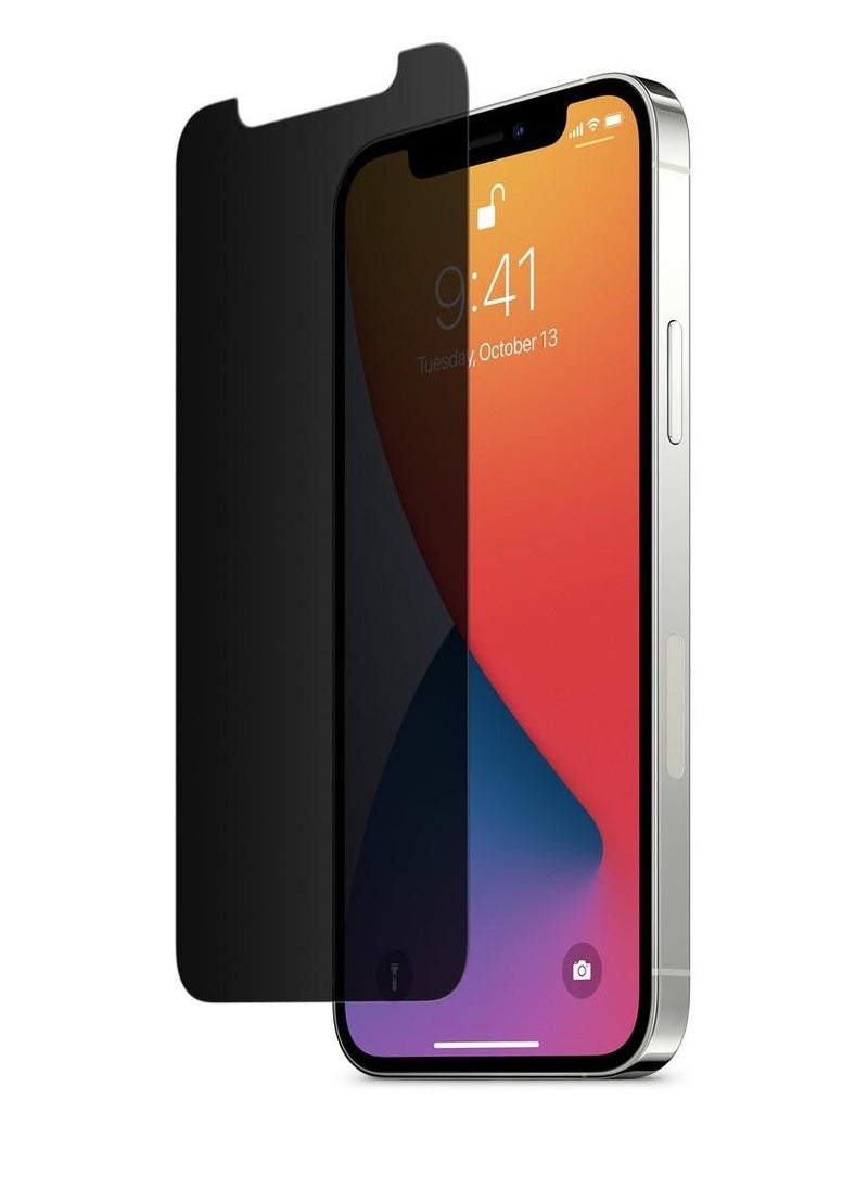 Original Tempered Dustproof Privacy Glass Screen Protector Compatible For iPhone 12 Mini  - Image 1