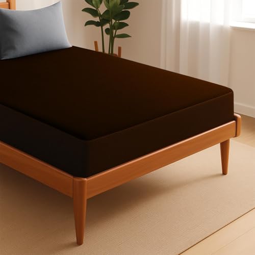 SITTELLA®78 x 36 Inches (6.5 × 3 feet|) 100% Waterproof Premium Cotton Mattress Protector | Hypoallergenic, Breathable & Ultra-Soft Fitted Bed Protector Single Size- Brown - Image 5