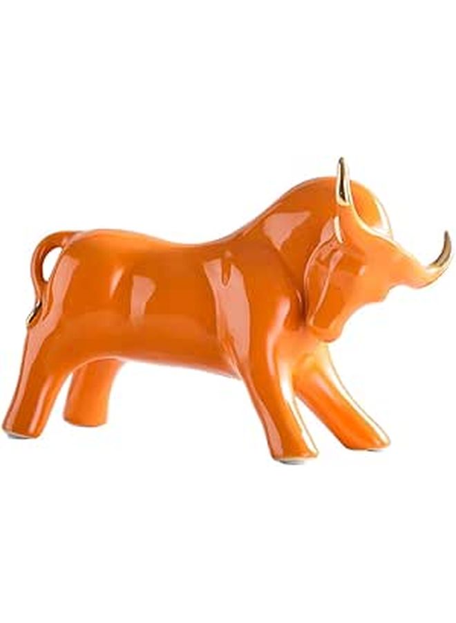 Creative Tabletop Cattle Sculpture Bronze Home Decor For Living Room Office Bedroom Photography Prop - Image 1