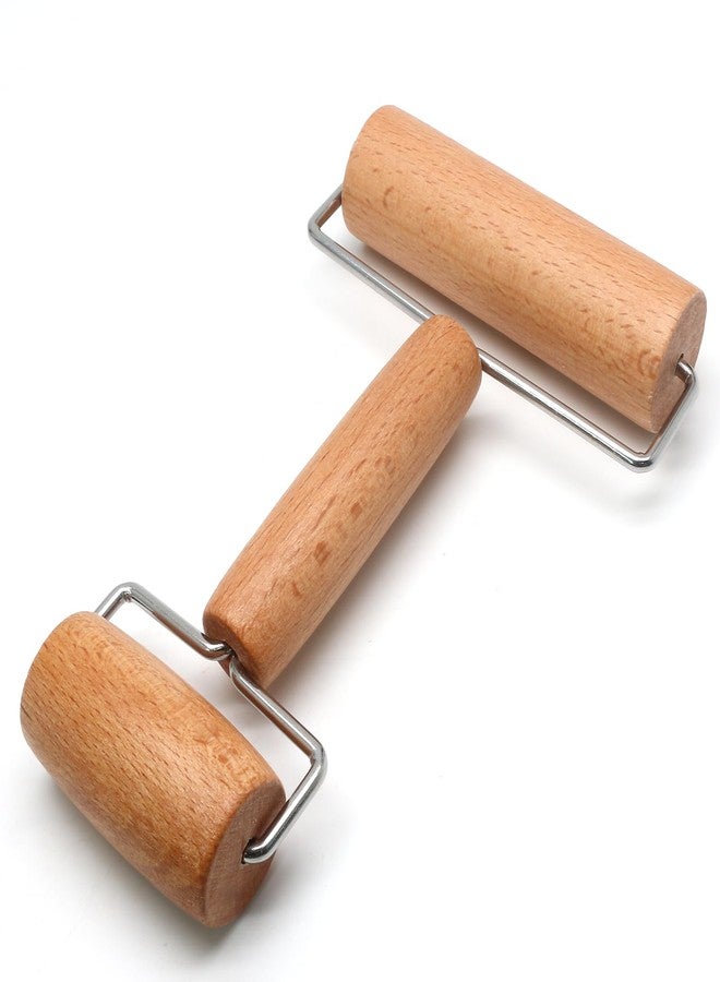PHITUODA Wooden Rolling Pin, Ergonomic Non-Stick Pizza Baker Dough Pastry Roller for Kitchen Home Cooking Baking (H Square Type) - Image 1