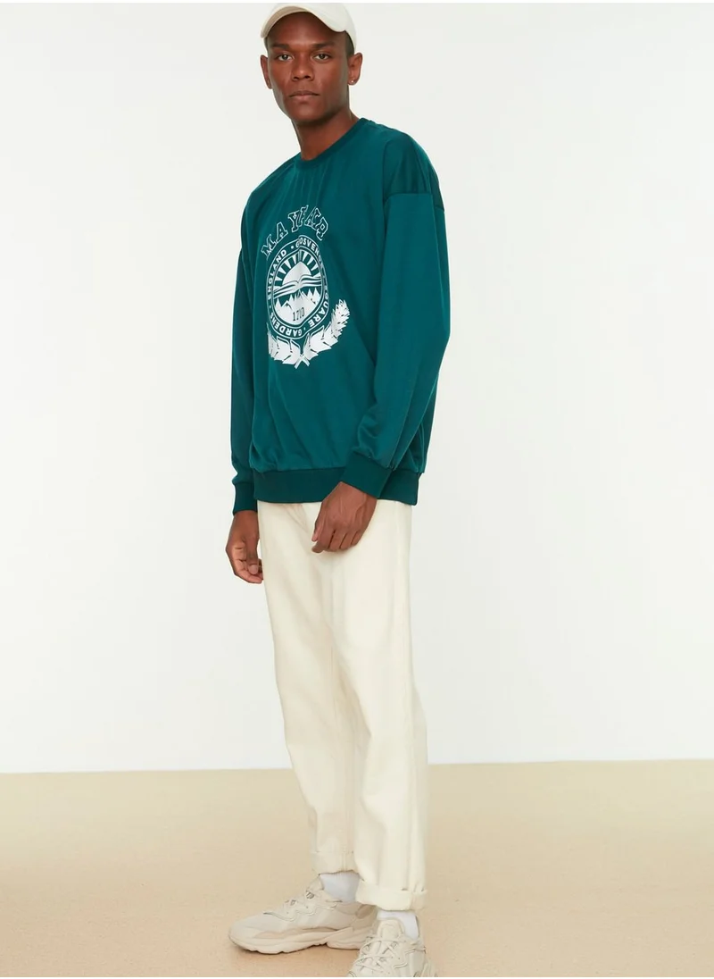 trendyol Graphic Oversize Sweatshirt