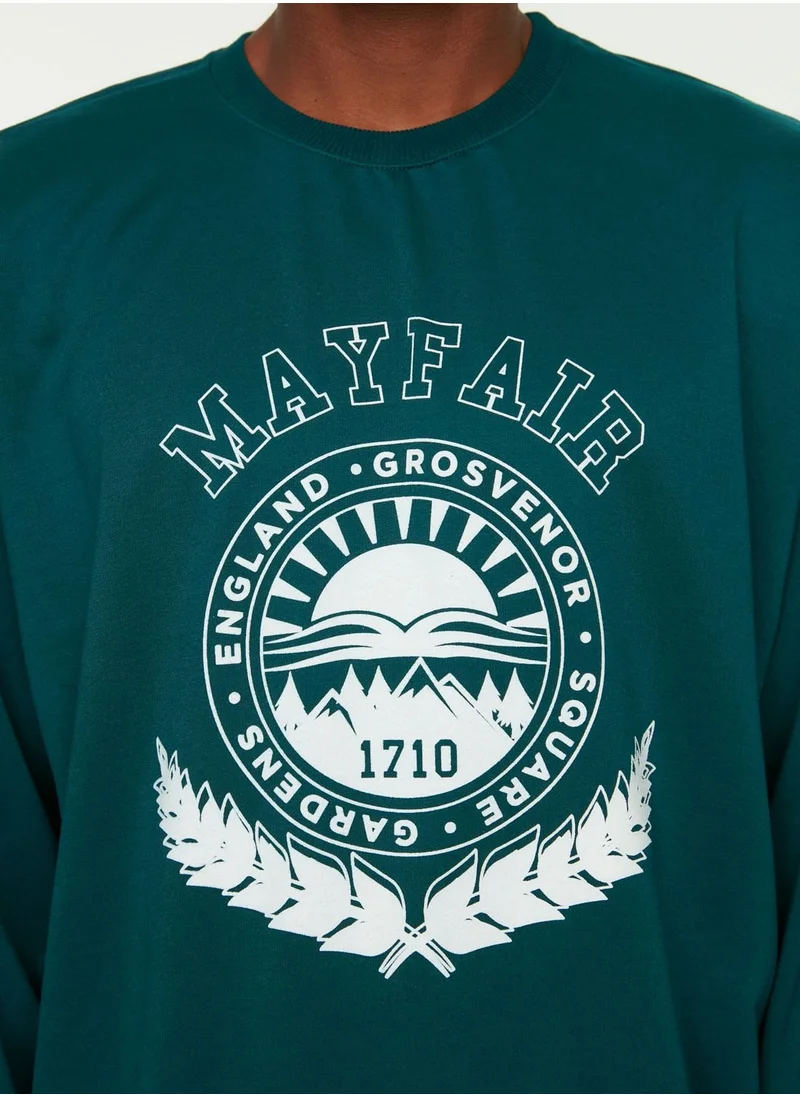 trendyol Graphic Oversize Sweatshirt