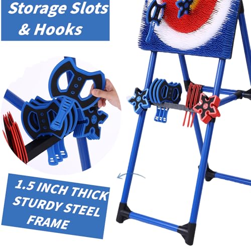 Stiatu Axe Throwing Bristle Target with 8 Throwing Axes Set,Axe Throwing Game for Backyard, Indoor &Outdoor,Yard Games,Carnival Games - Image 5