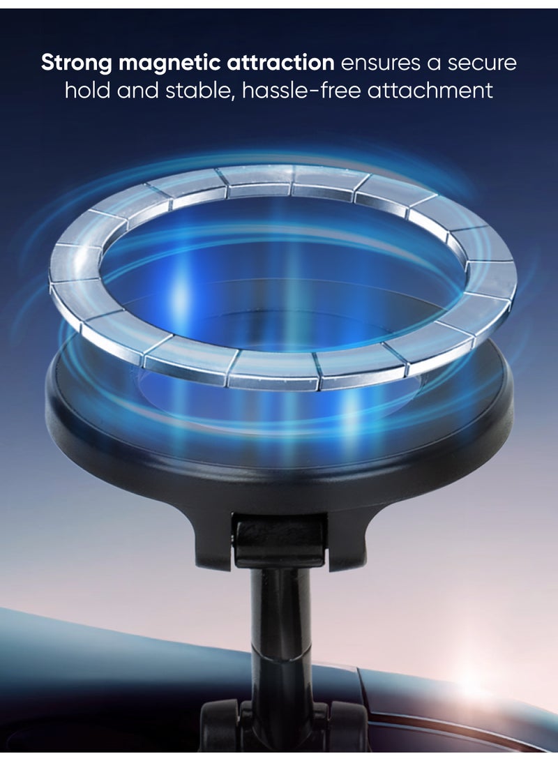 MYX Magmount Quick-Fold Magnetic Car Phone Mount | Strong Magnet | Multi-Surface Use | Easy Installation - Image 3