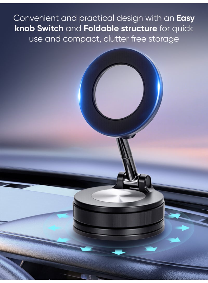 MYX Magmount Quick-Fold Magnetic Car Phone Mount | Strong Magnet | Multi-Surface Use | Easy Installation - Image 4