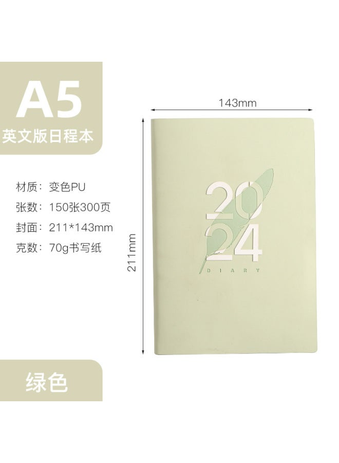 QUICK English Day Book 365 Days Daily Plan Book Spanish Time Management Notebook - Image 1