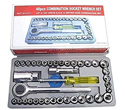Naivete 40 in 1 Pcs Wrench Tool Kit & Screwdriver and Socket Set - Image 3
