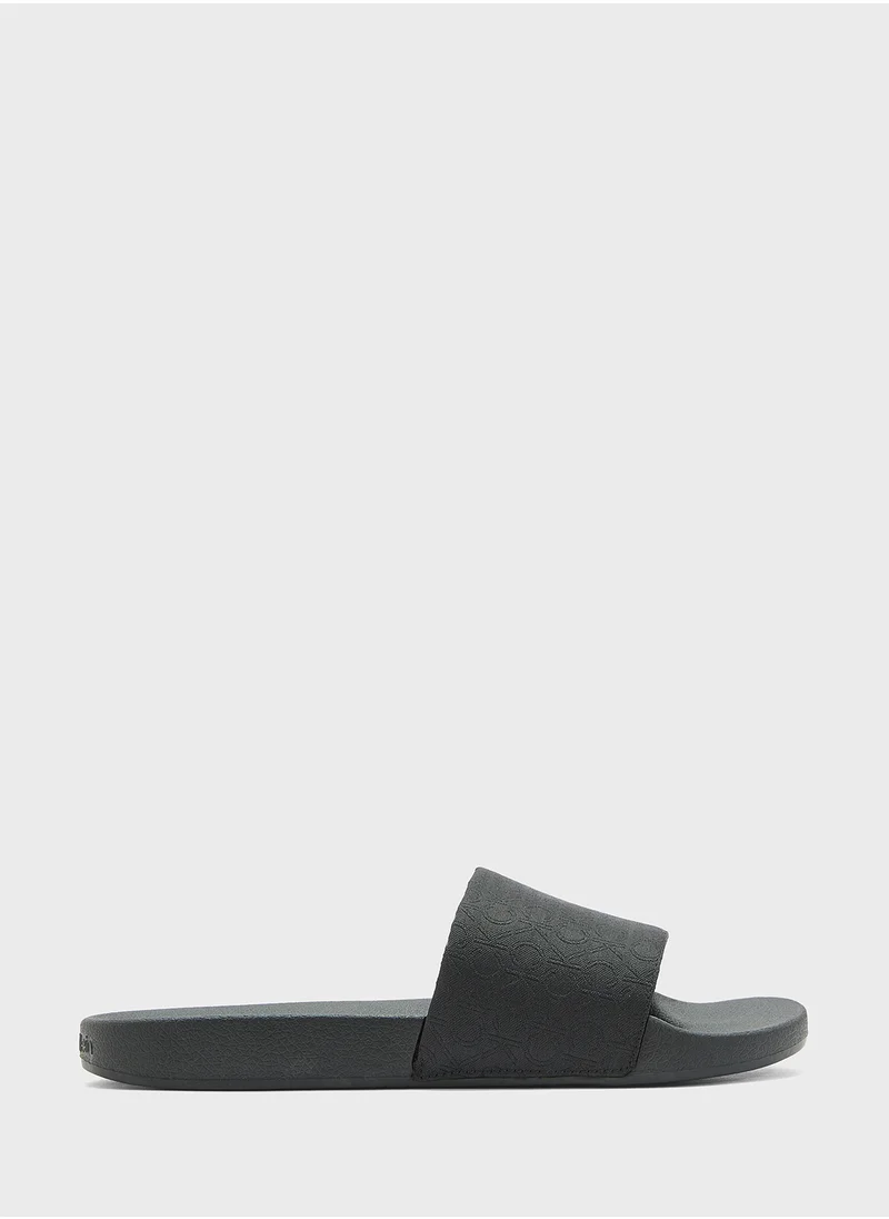 CALVIN KLEIN Logo Jacquard Slides