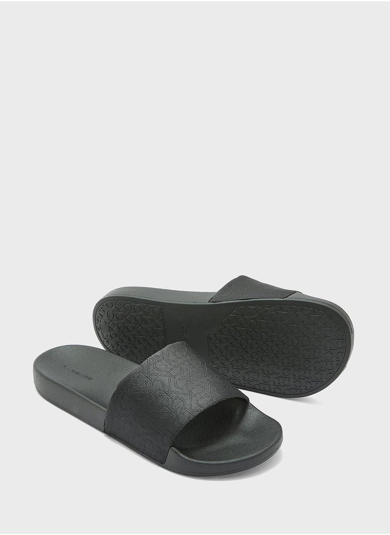 CALVIN KLEIN Logo Jacquard Slides  - Image 5