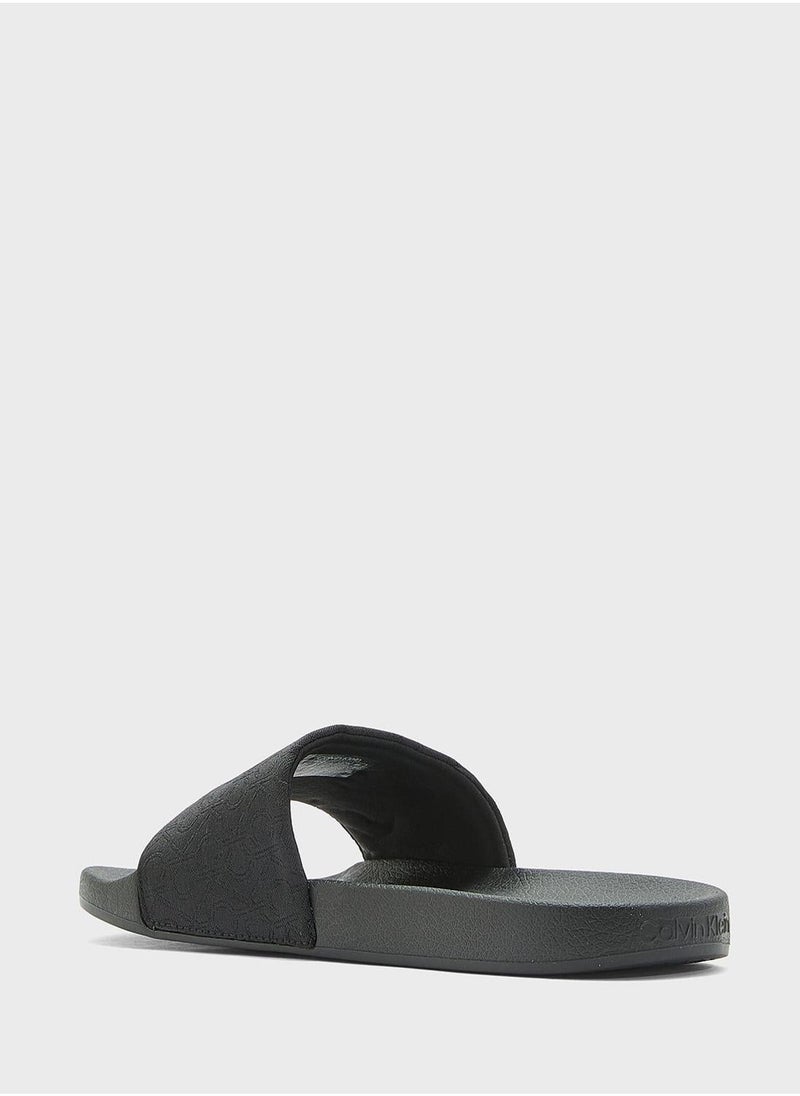 CALVIN KLEIN Logo Jacquard Slides  - Image 4