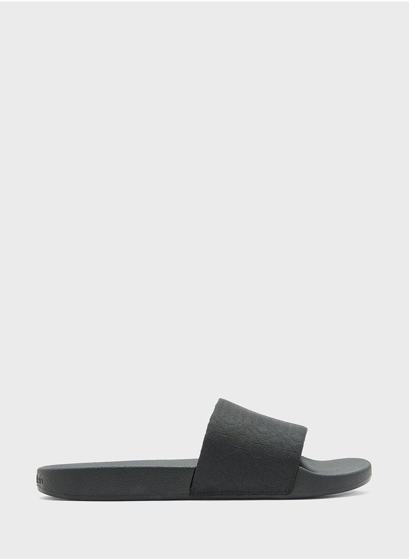 CALVIN KLEIN Logo Jacquard Slides - Image 1