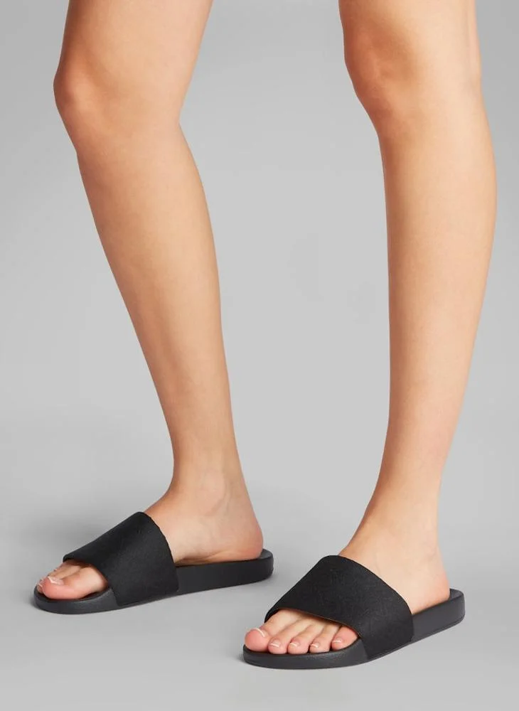 CALVIN KLEIN Logo Jacquard Slides