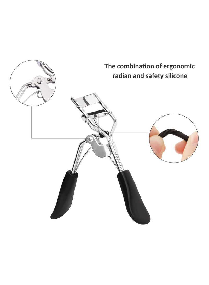 ORiTi أداة تجعيد الرموش الصغيرة المحمولة، أداة مكياج للمبتدئين، تستخدم وسادات الضغط السيليكونية المتقدمة لإنشاء تجعيد مثالي - Image 3