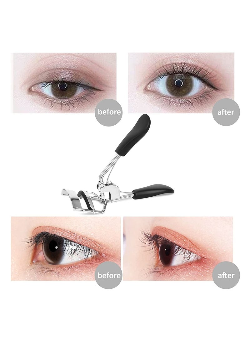 ORiTi أداة تجعيد الرموش الصغيرة المحمولة، أداة مكياج للمبتدئين، تستخدم وسادات الضغط السيليكونية المتقدمة لإنشاء تجعيد مثالي - Image 5