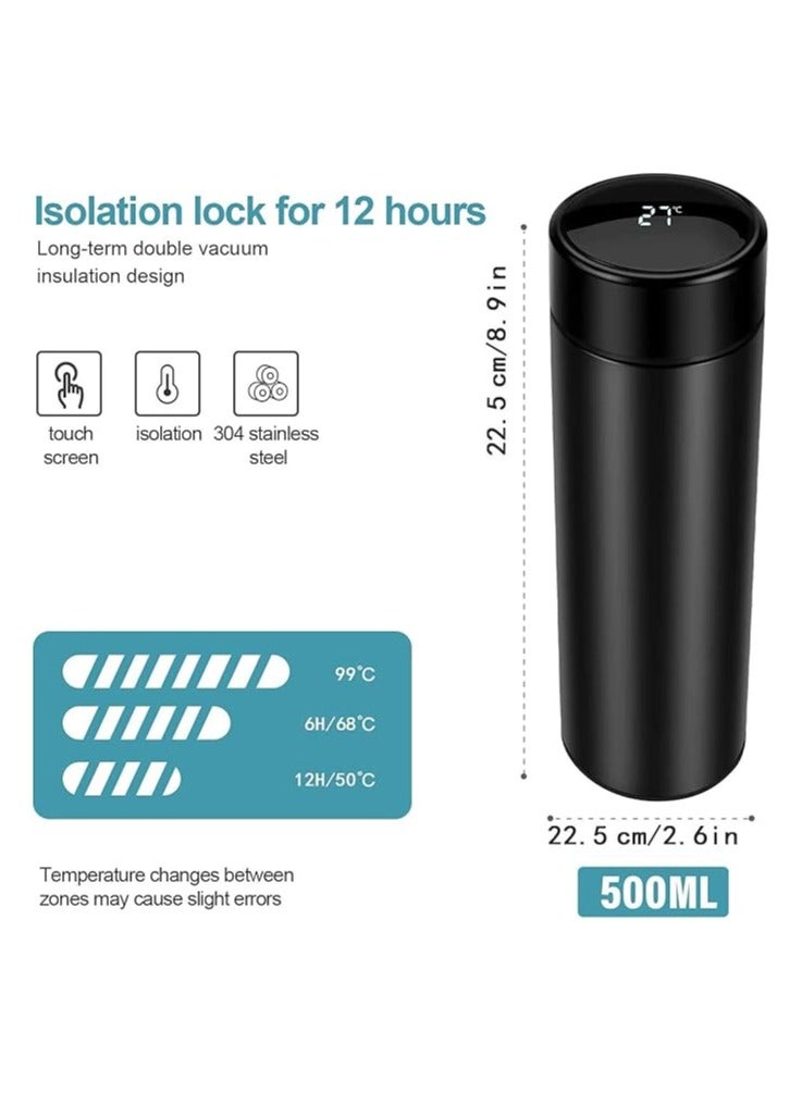 Smart Cup Smart Thermos Cup, Smart Water Bottle, 500ml LED Temperature Display Thermos Cup, Stainless Steel Vacuum Travel Mug - Image 5