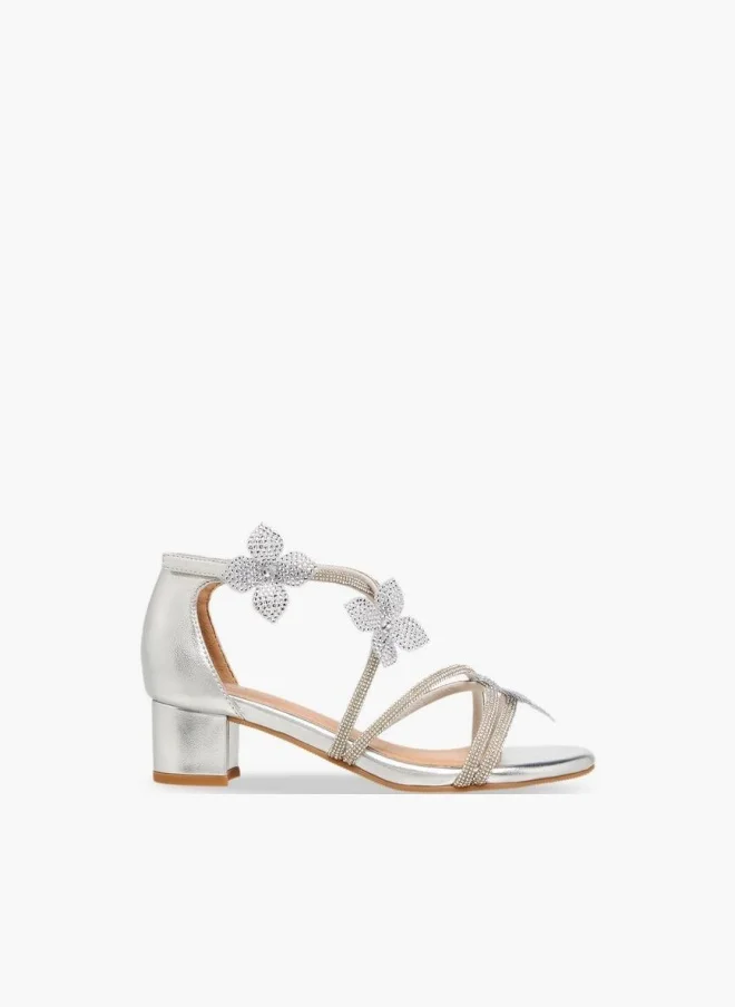 Celeste Girls Block Heel Strap Sandals