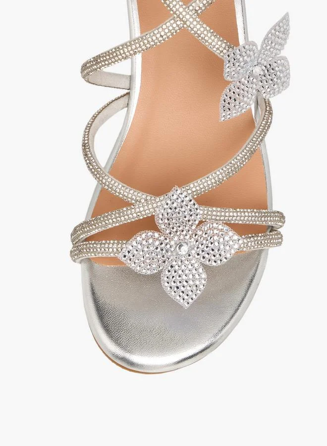 Celeste SILVER Girls Block Heel Strap Sandals for Women | Best Price UAE
