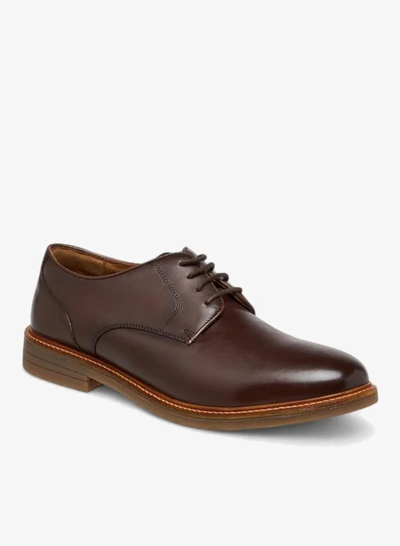 DUCHINI Men's Solid Lace-Up Derby Shoes