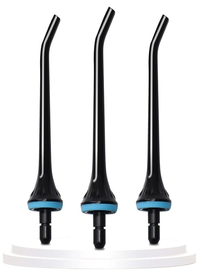 Pinkind 3 Pack Water Flosser Replacement Tips for Oralfree, Nicwell, Nicefeel, COSLUS, Oral Irrigator Jet Tip Nozzel fits for Mospro, Zerhunt Water Flosser, Black - Image 1