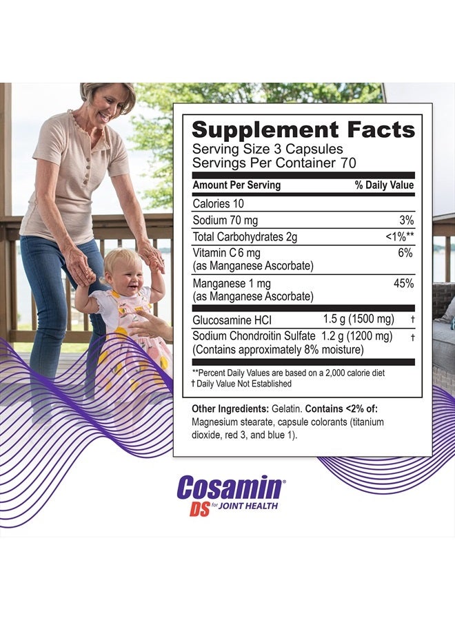 Nutramax Laboratories Cosamin DS For Joint Health Dietary Supplement, 210 Capsules - Image 2