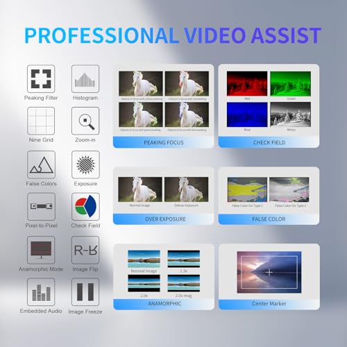 Feelworld شاشة كاميرا FEELWORLD FW759 7 بوصة HD 1280x800 LCD IPS - Image 3