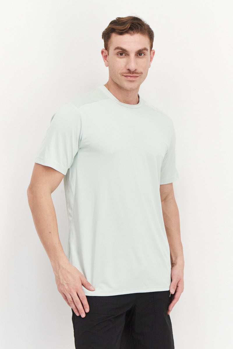 Adidas Men Sportswear Fit Short Sleeve Training T-Shirt, Mint Green - Image 1