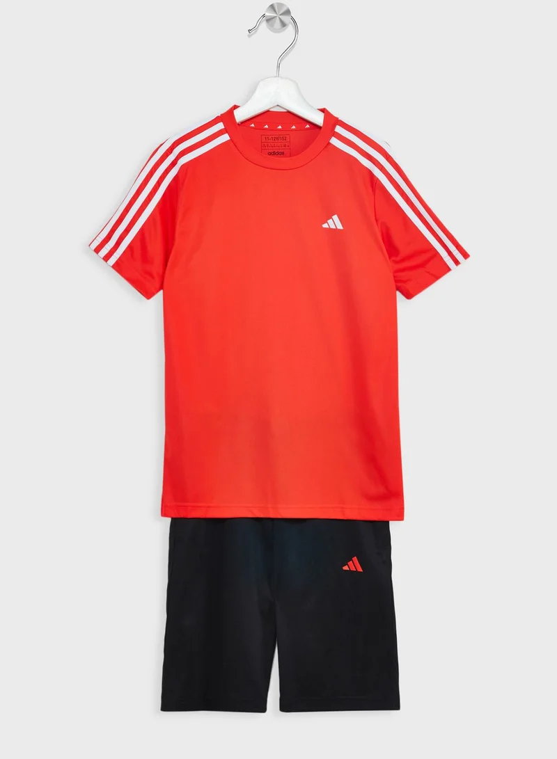 Adidas Train Essentials Aeroready 3-Stripes Regular-Fit Training Set