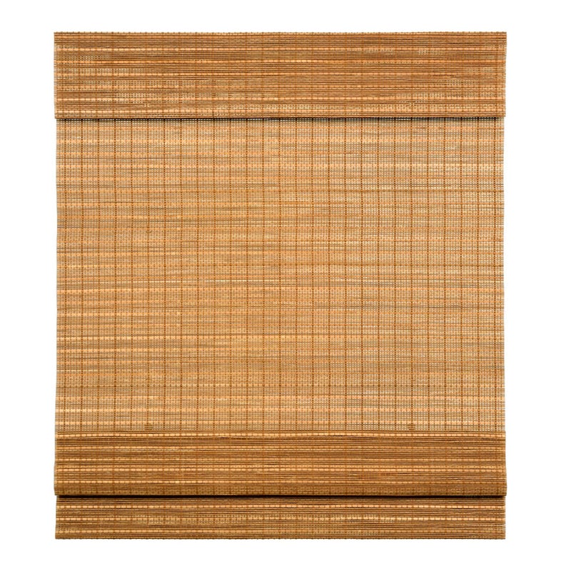 LazBlinds LazBlinds Cordless Bamboo Roman Shades Light Filtering Window Treatment Roll Up Bamboo Blinds for Windows 26 W x 60 H