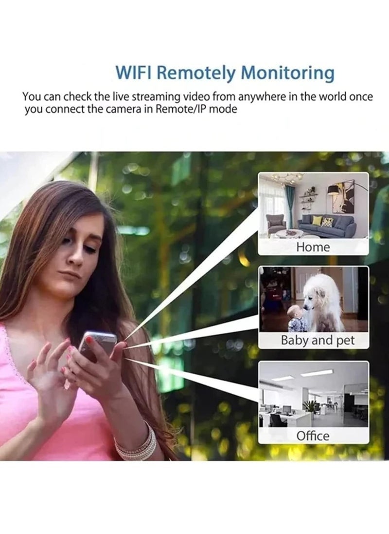 Gravity Mini WiFi Camera 1080P HD with Night Vision – Motion Detection, Remote Monitoring, 160° Wide Angle, Micro Baby Monitor for Home, Office, Store, and Warehouse – Compact Surveillance Camera for Enhanced Security (1Pcs) - Image 5