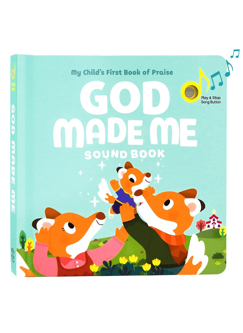 Hello 2 Kids God Made Me - Christian Sound Book, Sing Along Bible Songs | Christening, Dedication, Baptism Gifts for Boys, Girls, Kids, Babies | Religious Toys, Interactive Music Books for Toddlers  - Image 1