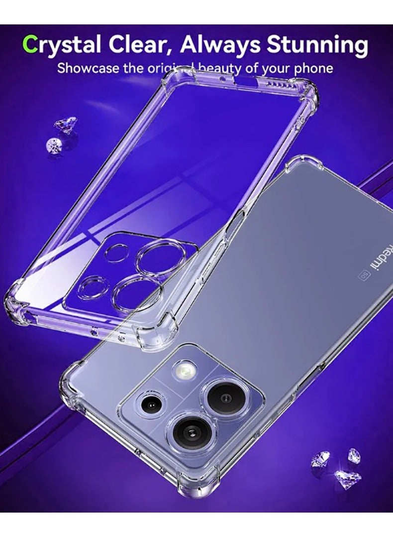 حافظة لهاتف Redmi Note 12 5G، حافظة شفافة مرنة ناعمة من TPU، غطاء واقي نحيف لهاتف Xiaomi Redmi Note 12 5G - Image 4