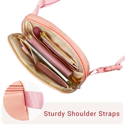 Aganmi Teen Girl Gifts Trendy Stuff Preppy Initial Travel Fanny Pack for Teenage Girls Cute Belt Bag Crossbody Bags Dorm Room Bedroom Essentials Trip Gifts Birthday Gifts for Teen Girls Pink T - Image 3