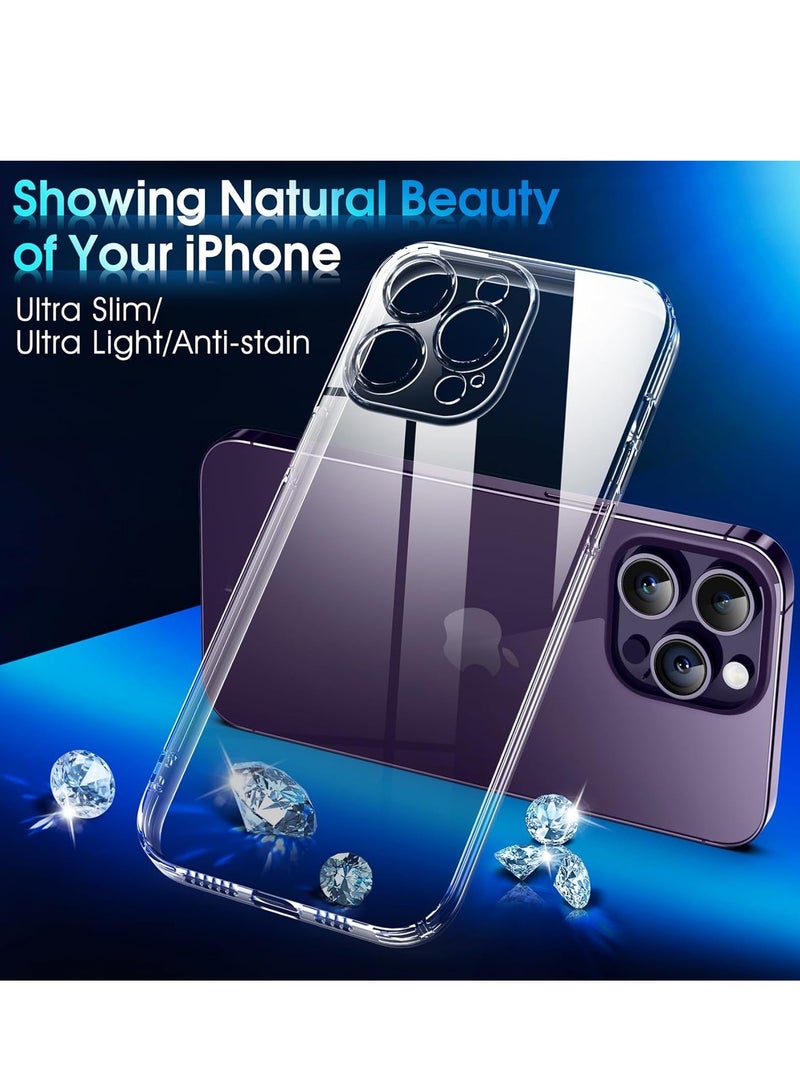 Clear Case for iPhone 14 Pro, [Not Yellowing] [Camera Protection] [ Grade Drop Tested] Shockproof Protective Phone Case Soft... - Image 2