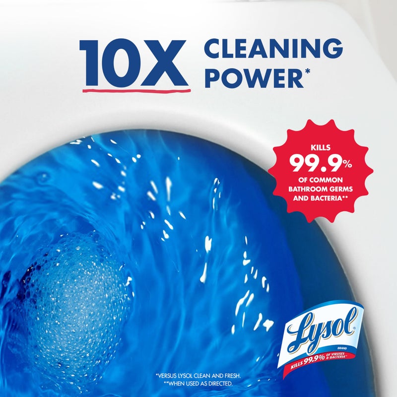 Lysol Toilet Bowl Cleaner, Max Strength Bathroom Cleaning Supplies, Toilet Bowl Cleaner Clinging Gel, Home Essential, Instant Stain Removal, Disinfecting and Deodorizing, Bleach Free, 24 oz (2 ct) - Image 4