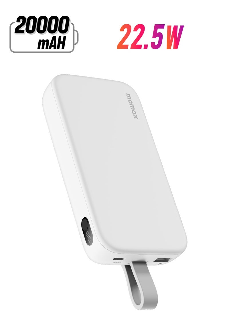 Momax Power Bank PD3 20000mAh 22.5W - White - Image 1