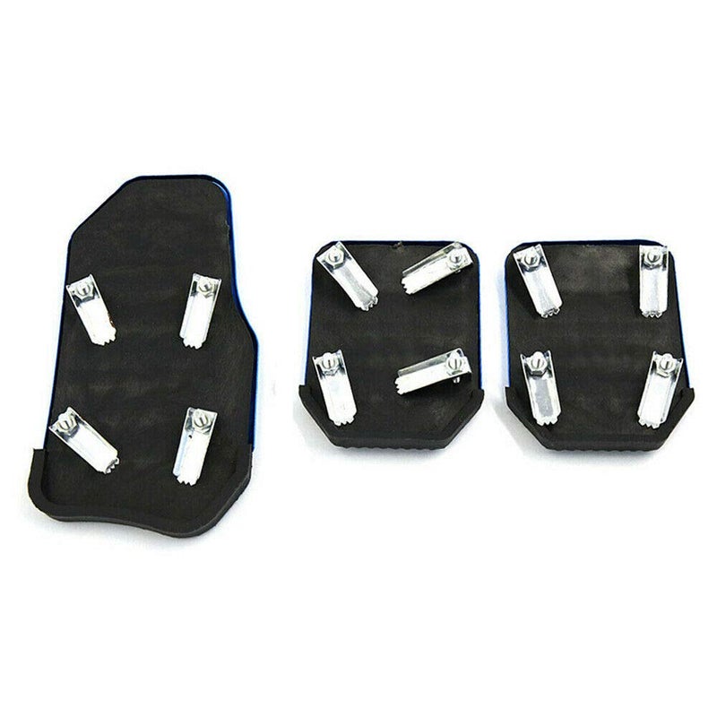 Oshotto مجموعة أغطية دواسات السيارة الرياضية Oshotto 3 قطع غير قابلة للانزلاق CS-373 متوافقة مع تويوتا فورتشنر القديمة (أزرق) - Image 5