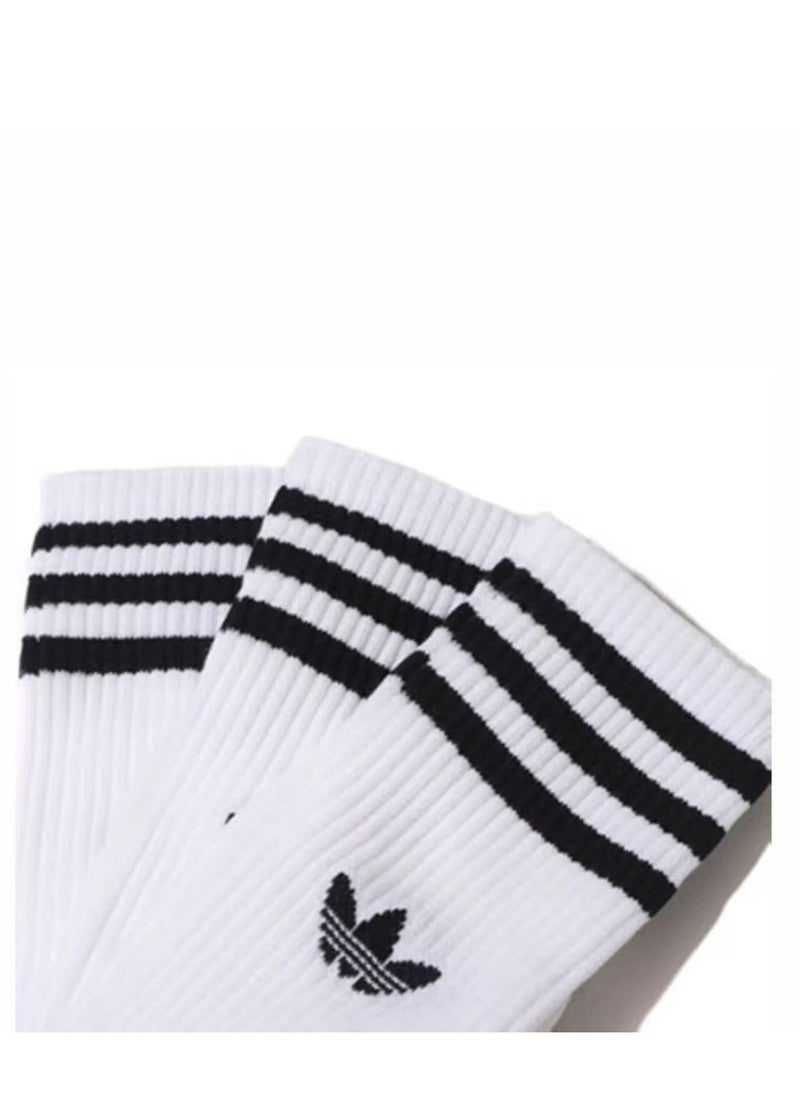 adidas Stellasport Men's and Women's Socks Set of 2 Pairs White High Quality Socks One size fits all  - Image 4