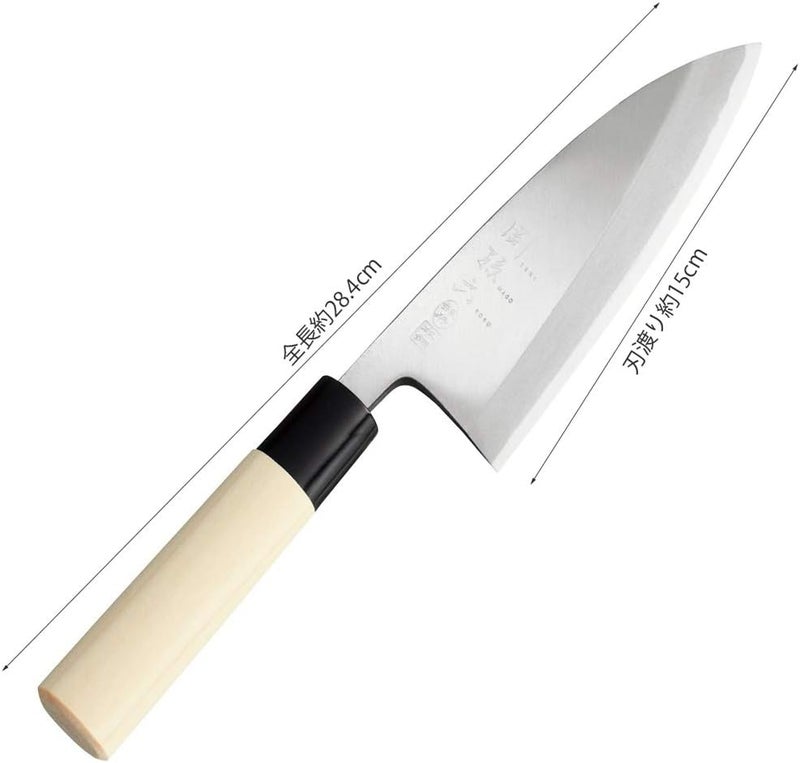 KAI AK5202 Deba Knife Seki Magoroku Ginju, Genuine Steel, 5.9 inches (150 mm), Made in Japan - Image 3